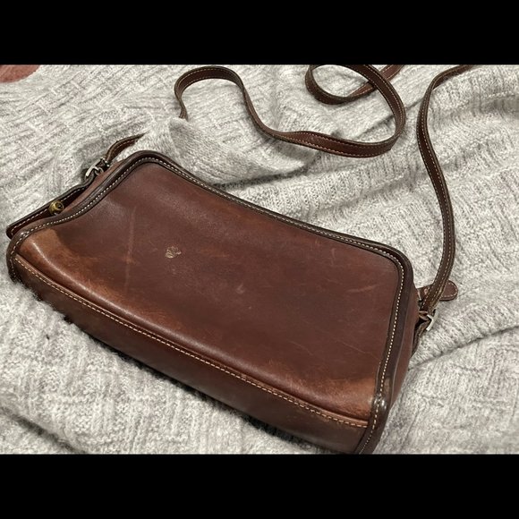Vintage Leather Coach Purse in Brown - Picture 3 of 9
